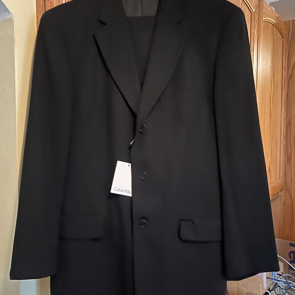 Calvin Klein black suit jacket and matching pants. Brand new with tags! - Picture 1 of 4